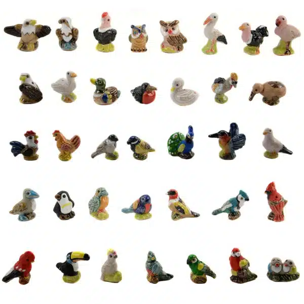 Ceramic birds in assorted species