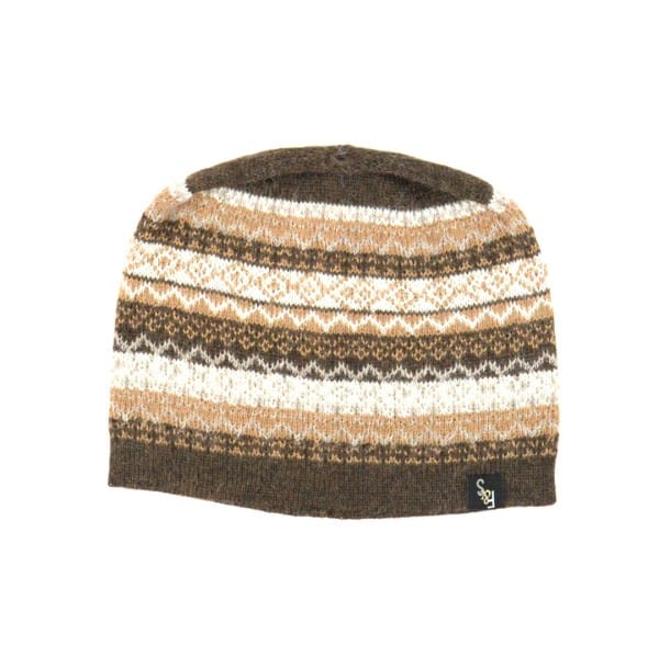 100% Baby Alpaca Patterned Hat - Image 7