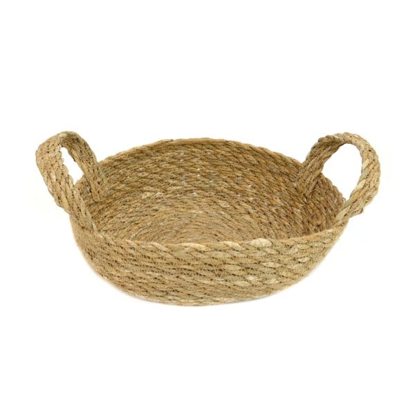 Round Hogla Seagrass Basket with Handle