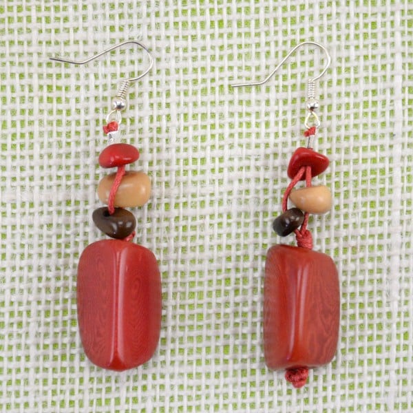 Tagua Chunky Earrings - Image 6