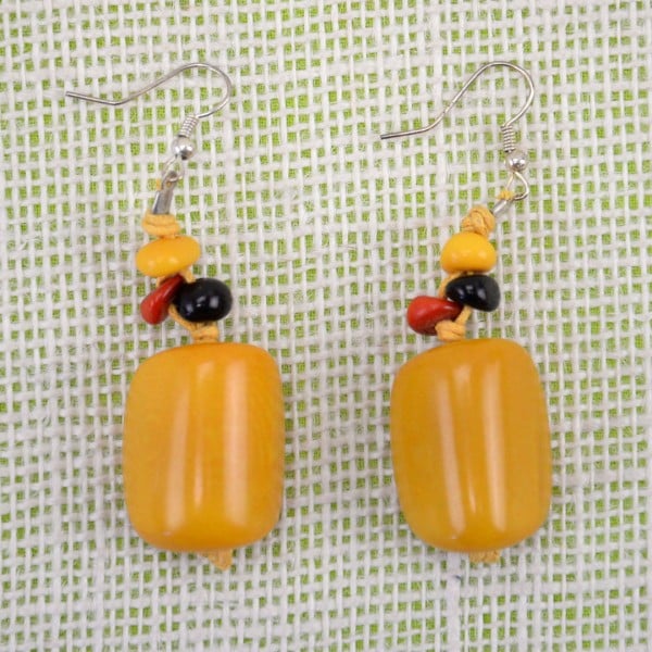 Tagua Chunky Earrings - Image 2