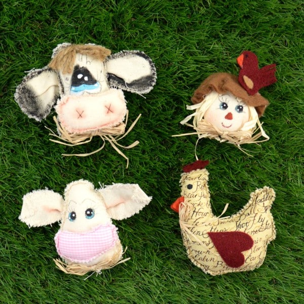 Plush Magnets Bundle of 4