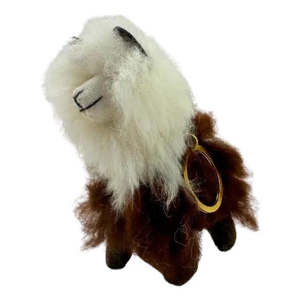 Fluffy Alpaca Keychain