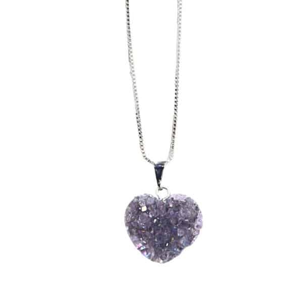 Amethyst Heart Necklace - Image 3