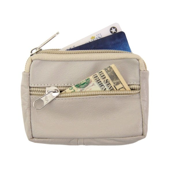 Leather Credit Card Holder Coin Pouch - Image 2