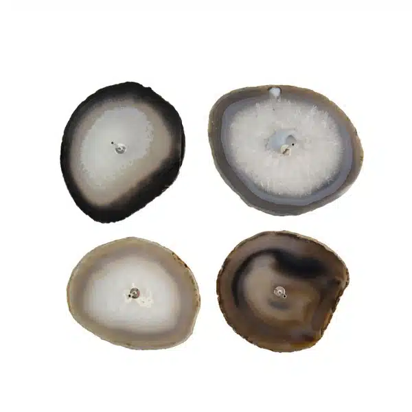 Geode Agate Slice Incense Holders - Image 2