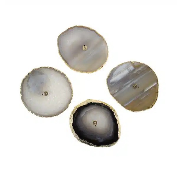 Gold Trim Agate Incense Holder - Image 2