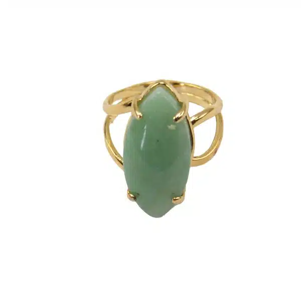 Gold-plated Gemstone Ring - Image 6