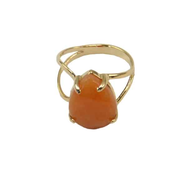 Gold-plated Gemstone Ring - Image 7