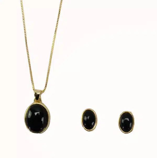 Gemstone Necklace Earring Set - Image 3