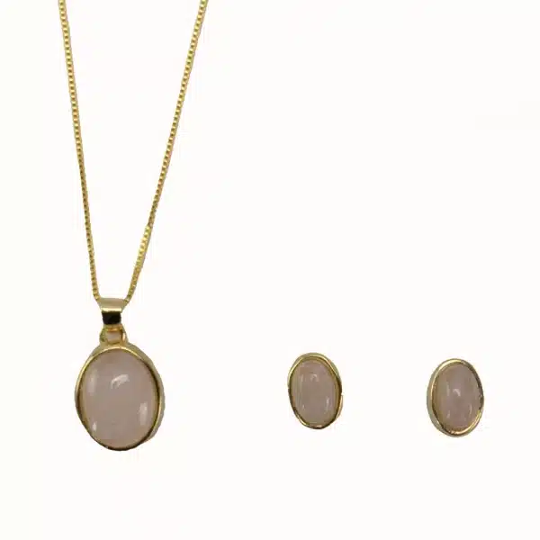 Gemstone Necklace Earring Set - Image 6