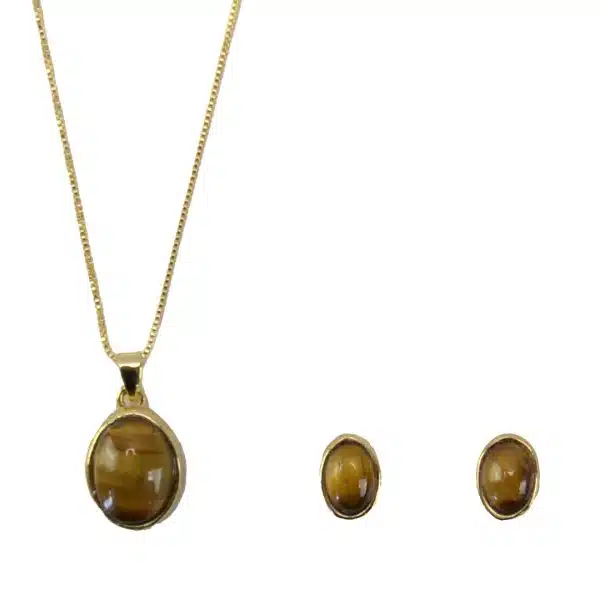 Gemstone Necklace Earring Set - Image 8