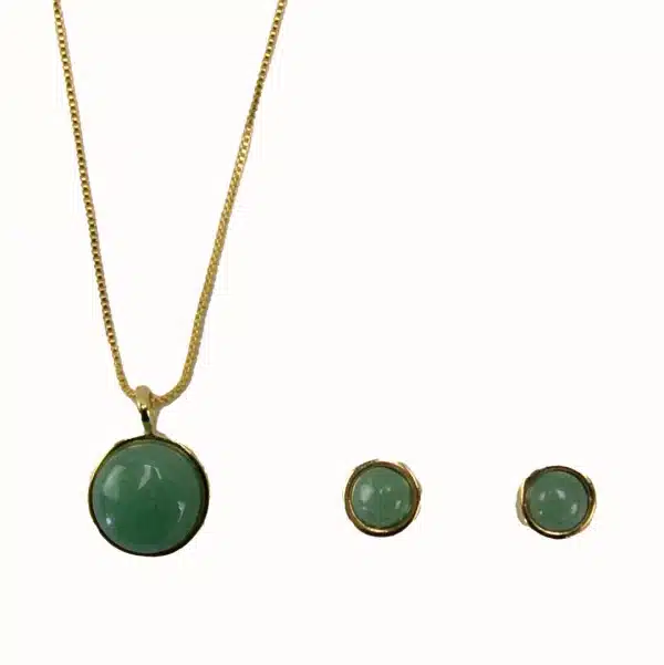 Gemstone Necklace Earring Set - Image 12