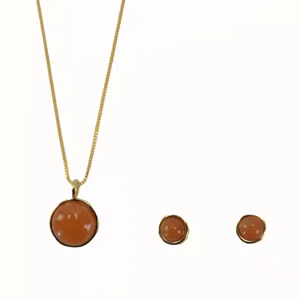 Gemstone Necklace Earring Set - Image 13