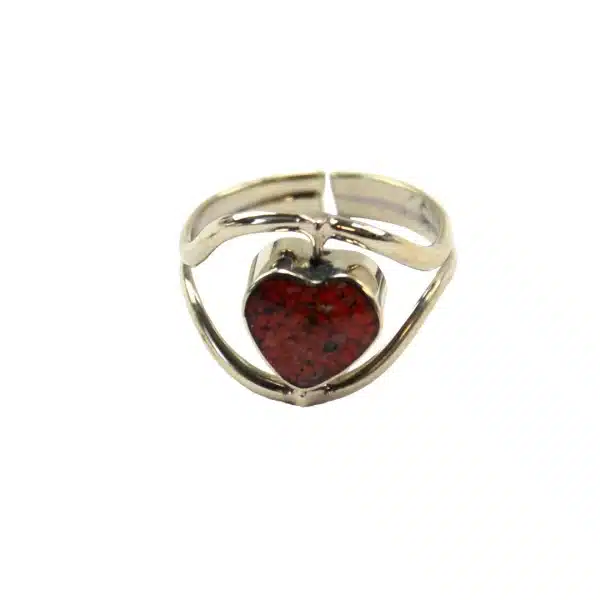 Heart Flip Stone Ring