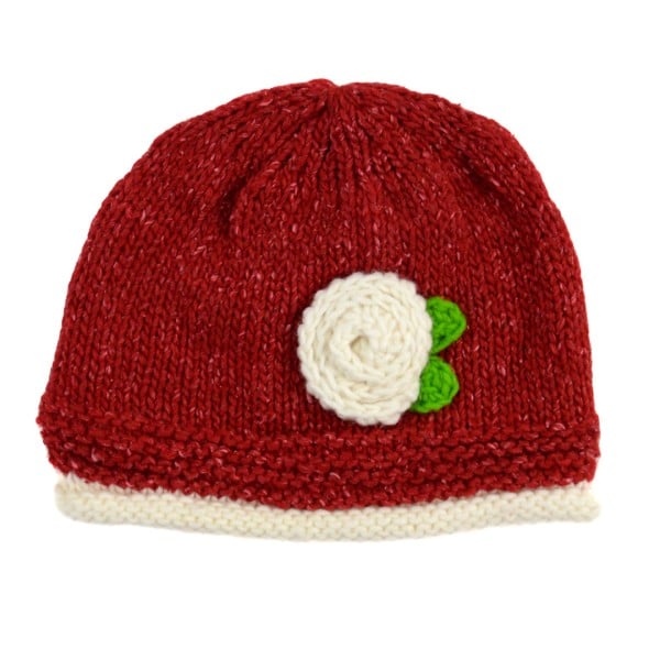 Crocheted Applique Hat - Image 3