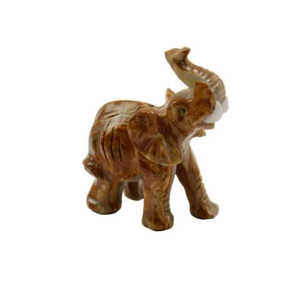 Carved Stone Elephant 8.5 cm - Image 3