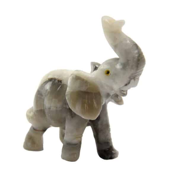 Carved Stone Elephant 8.5 cm - Image 2