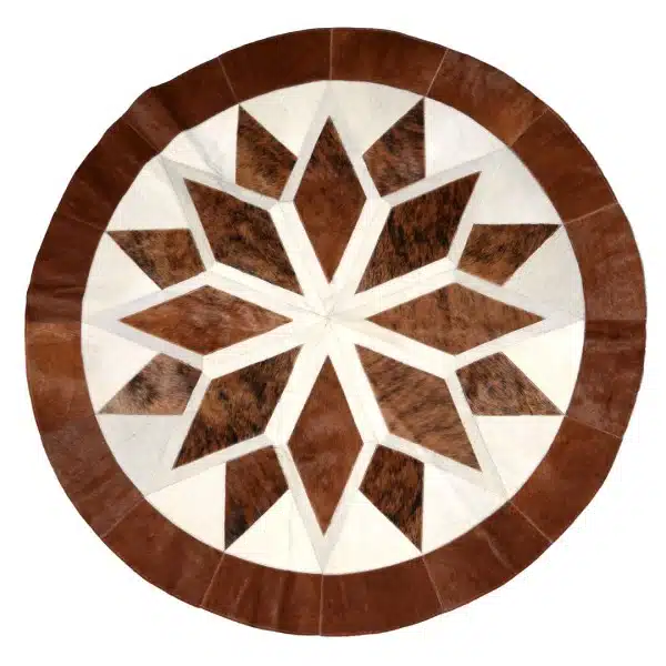 Round Leather Tapestry / Rug 63" Dia. - Image 2