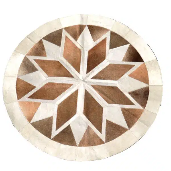 Round Leather Tapestry / Rug 47" Dia. - Image 5